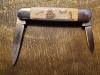 Scrimshaw Bone Pocket Knife "Charles W. Morgan"