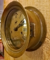 Early Ship's Engine Room Clock "American Steam Gauge & Valve Manu. Co. with Seth Thomas Works