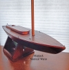 Vintage Handcrafted Sloop Pond Yacht