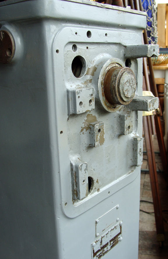 U.S. Navy Steering Station Manufactured by Sperry - Ship's Wheel Helm Nautical Maritime