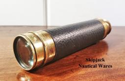 Three Draw Brass Spyglass