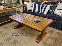 Authentic Ship's Door Nautical Coffee Table