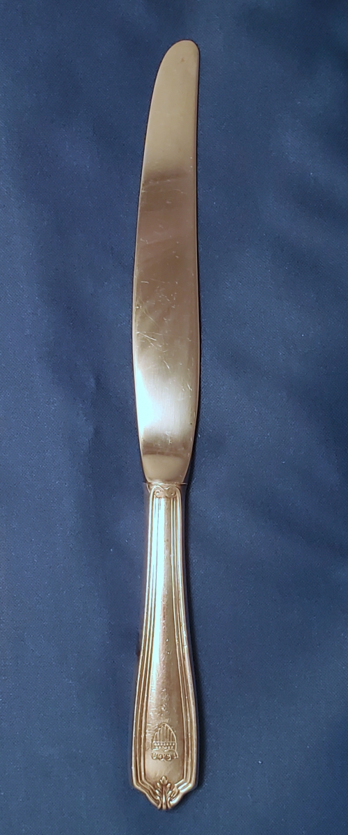 RARE -- U.S. Coast Guard Wardroom flatware -- dinner knife tapered (antique)