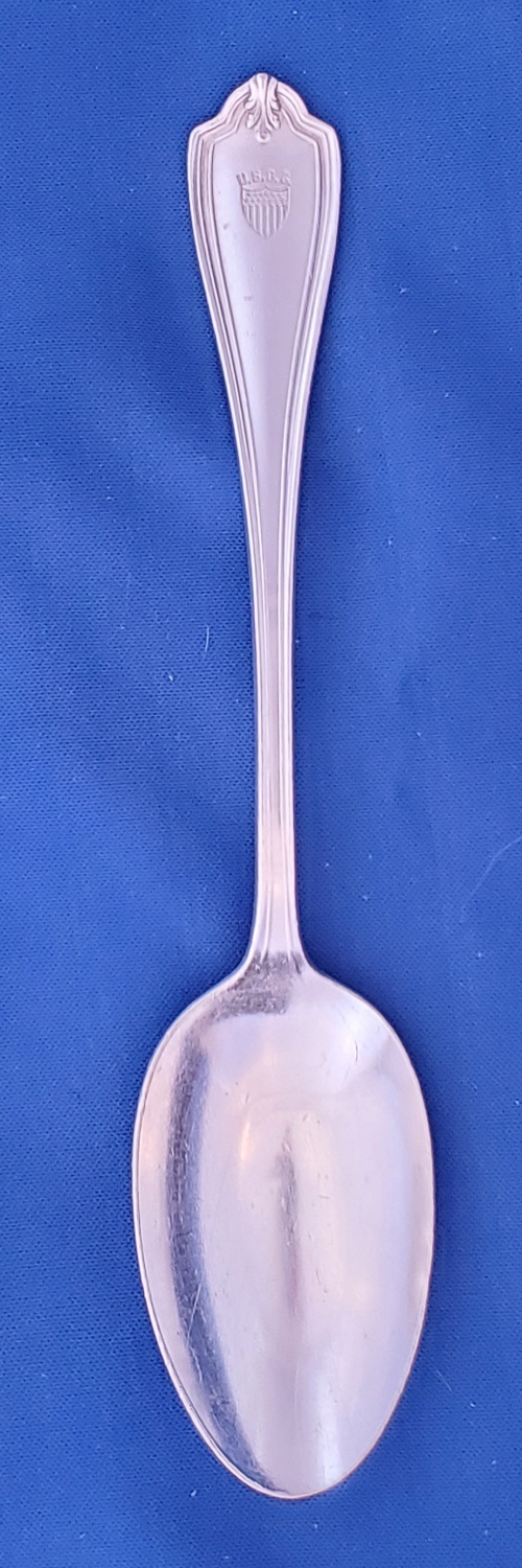 RARE -- U.S. Coast Guard Wardroom flatware -- serving spoon (antique)