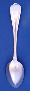 U.S. Navy Wardroom Grecian pattern flatware -- dinner/place spoon, 7.25" -- pre WWI