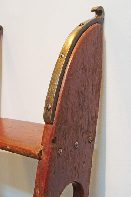 Mahogany Yacht Boarding Ladder, Nautical Marine Maritime
