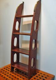 Mahogany Yacht Boarding Ladder, Nautical Marine Maritime